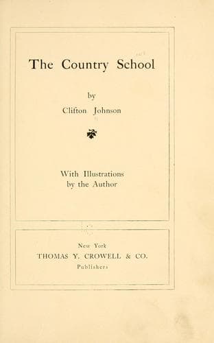 Tapa de The country school