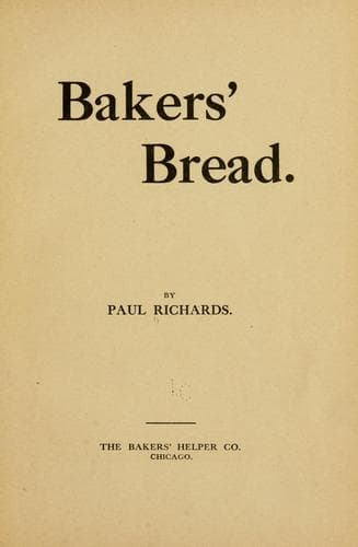 Tapa de Baker's bread.