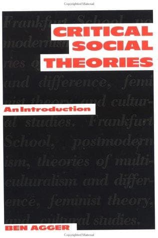 Tapa de Critical Social Theory
