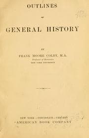 Tapa de Outlines of general history