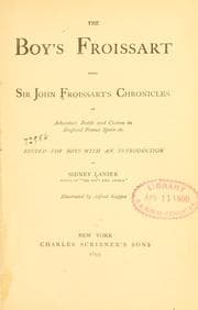 Tapa de The Boy’s Froissart