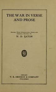 Tapa de The war in verse and prose