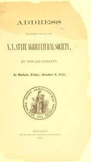 Tapa de Address delivered before the N. Y. state agricultural society