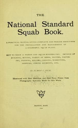 Tapa de national standard squab book.
