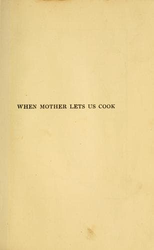Tapa de When mother lets us cook