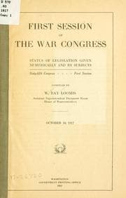 Tapa de First session of the War congress