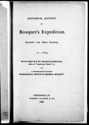 Tapa de Historical account of Bouquet's expedition against the Ohio Indians, in 1764