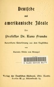 Tapa de Deutsche und amerikanische Ideale