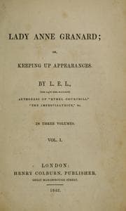 Tapa de Lady Anne Granard, or, Keeping up appearances
