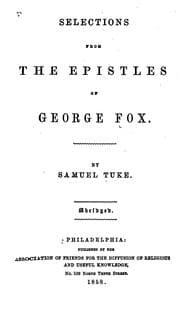 Tapa de Selections from the Epistles of George Fox