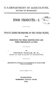 Tapa de Twelve edible mushrooms of the United States: illustrated with twelve colored types : how to ..