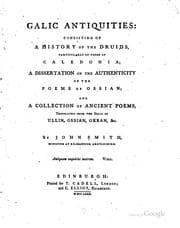 Tapa de Galic Antiquities: Consisting of a History of the Druids, Particularly of ..