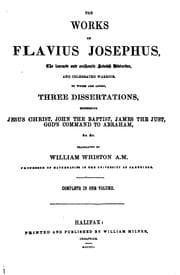 Tapa de The Works: Comprising the Antiquities of the Jews; A History of the Jewish Wars, and Life of ..