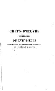 Tapa de Chefs-d'œuvre oratoires de Bossuet
