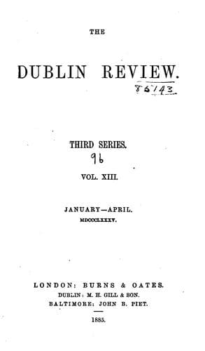 Tapa de The Dublin Review