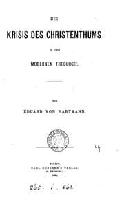 Tapa de Die Krisis des Christenthums in der modernen Theologie