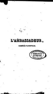 Tapa de L'ambassadeur: comédie-vaudeville en un acte