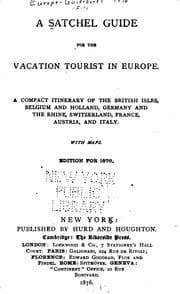 Tapa de A Satchel Guide for the Vacation Tourist in Europe