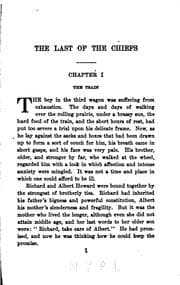 Tapa de The Last of the Chiefs: A Story of the Great Sioux War