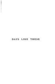 Tapa de Days Like These: A Novel