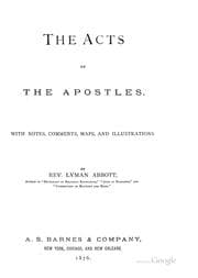 Tapa de The Acts of the Apostles
