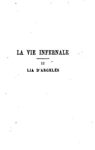 Tapa de La vie infernale