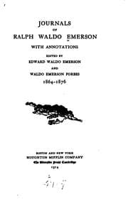 Tapa de Journals of Ralph Waldo Emerson: With Annotations
