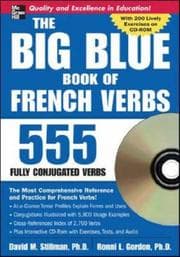 Tapa de The Big Blue Book of French Verbs (Book w/CD-ROM)
