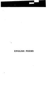 Tapa de English Poems