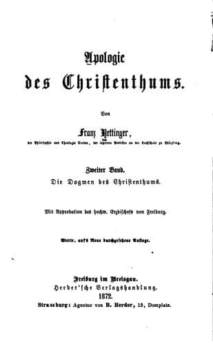 Tapa de Apologie des Christenthums