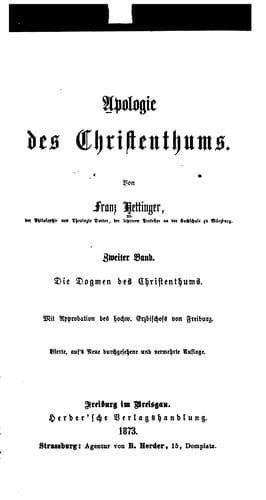 Tapa de Apologie des Christenthums