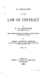 Tapa de A Treatise on the Law of Contracts