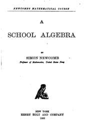Tapa de A School Algebra