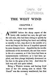 Tapa de The West Wind