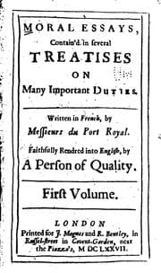 Tapa de Moral Essays: Contain'd in Several Treatises on Many Important Duties