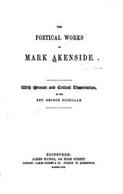 Tapa de The Poetical Works of Mark Akenside