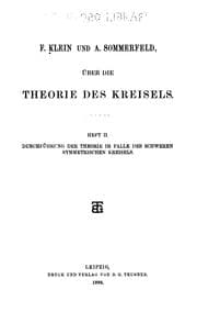 Tapa de Über die Theorie des Kreisels