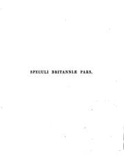 Tapa de Speculi Britanniae Pars: An Historical and Chorographical Description of the ...