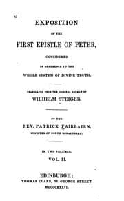 Tapa de Exposition of the First Epistle of Peter