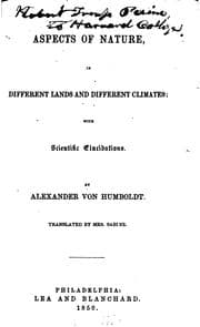 Tapa de Aspects of Nature: In Different Lands and Different Climates; with ..