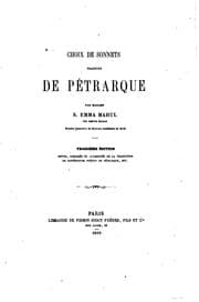 Tapa de Choix de sonnets