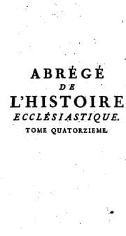 Tapa de Abrégé de l'histoire ecclésiastique. Tom.14,15 [by L. Troya d'Assigny]