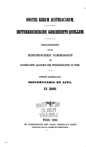Tapa de Fontes Rerum Austriacarum