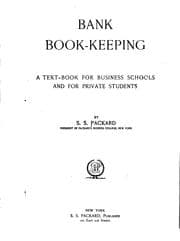 Tapa de Bank book-keeping