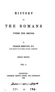 Tapa de History of the Romans Under the Empire