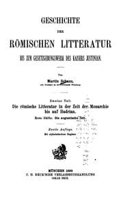 Tapa de Geschichte der römischen Litteratur bis zum Gesetzgebungswerk des Kaisers Justinian