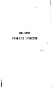 Tapa de Description des objets d'art qui composent la collection Debruge Dumenil