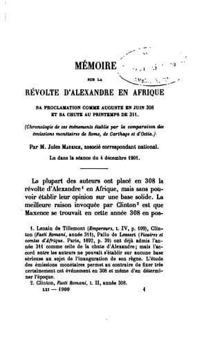 Tapa de Mémoires