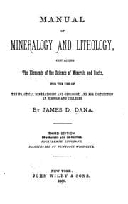 Tapa de Manual of Mineralogy and Lithology: Containing the Elements of the Science of Minerals and Rocks ..