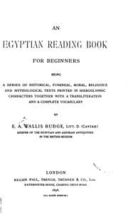 Tapa de An Egyptian Reading Book for Beginners: Being a Series of Historical ..